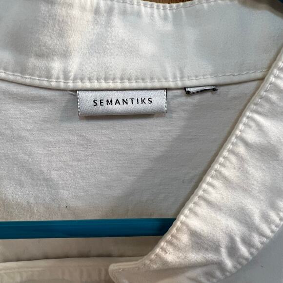 Semantiks White Button Down Lightweight Blazer Jacket Size 1X - Picture 6 of 7